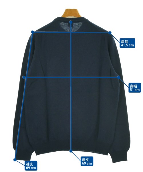 FEDELI（フェデーリ）ニット・セーター 紺 サイズ:48(L位) メンズ/2200664057053