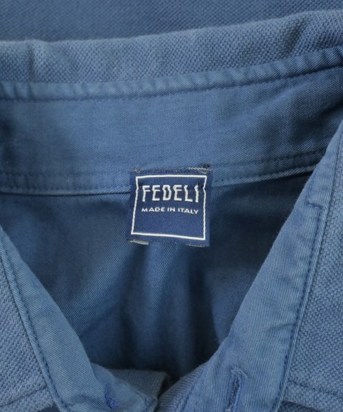 FEDELI（フェデーリ）ポロシャツ 青 サイズ:46(M位) メンズ/2200723397052