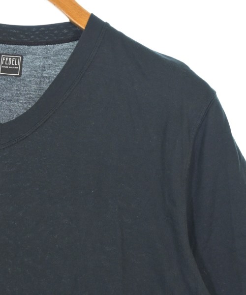 FEDELI（フェデーリ）Tシャツ・カットソー 黒 サイズ:50(XL位) メンズ/2200690674026