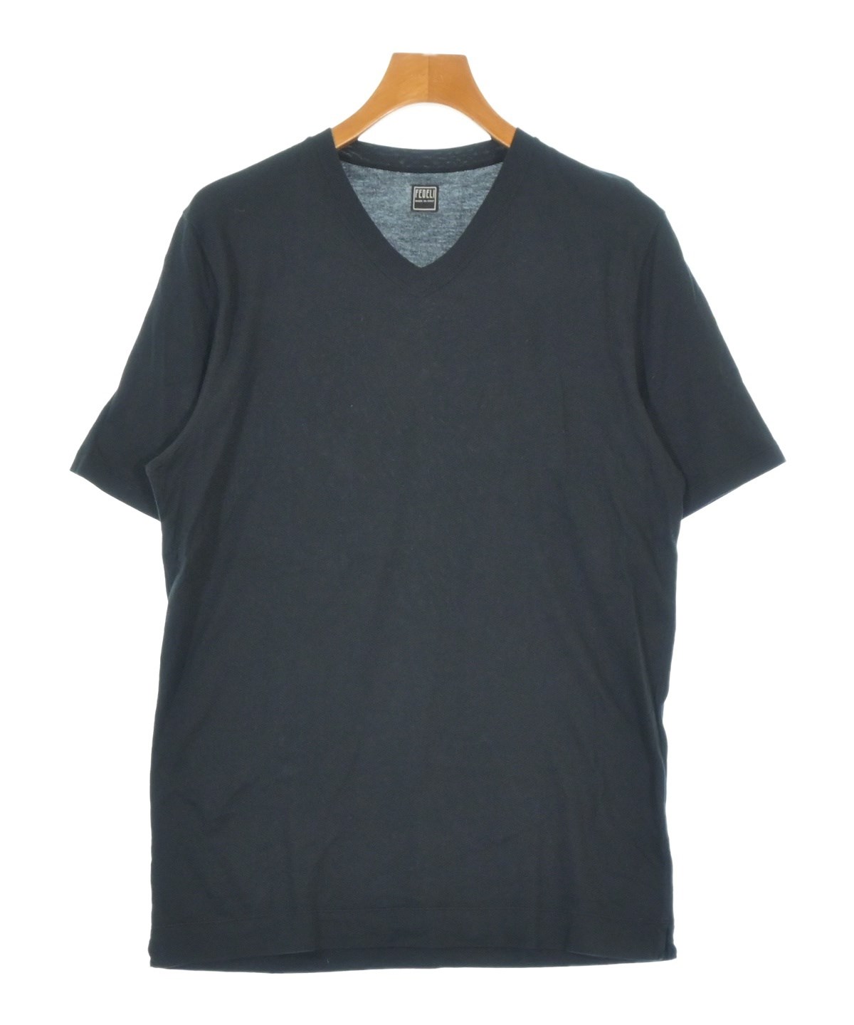 FEDELI（フェデーリ）Tシャツ・カットソー 黒 サイズ:50(XL位) メンズ 