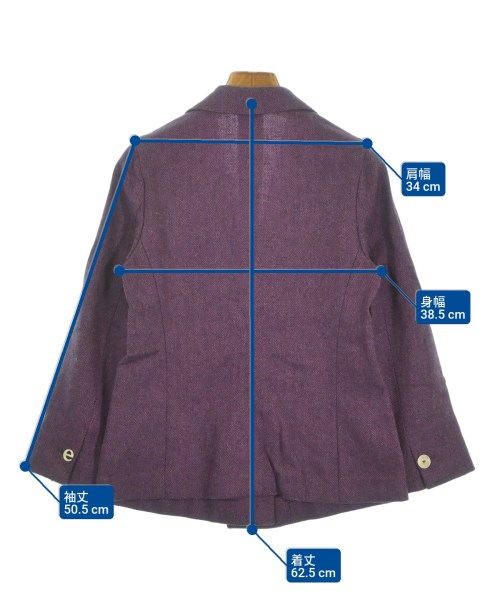 ERNESTO（エルネスト）ジャケット 紫 サイズ:42(M位) レディース/2200659369048