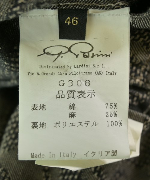 Gabriele Pasini（ガブリエレパシーニ）テーラードジャケット 茶 サイズ:46(M位) メンズ/2200723496106
