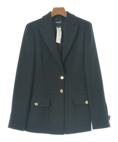 TOMASO Stefanelli(トマソ　ステファネリ)ジャケット 黒 サイズ:42(M位)/2200679994015