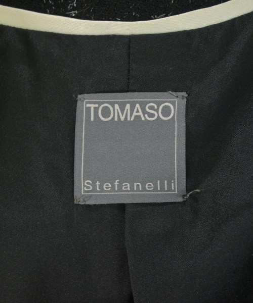 TOMASO Stefanelli（トマソ　ステファネリ）カジュアルジャケット 黒 サイズ:38(S位) レディース/2200703072115