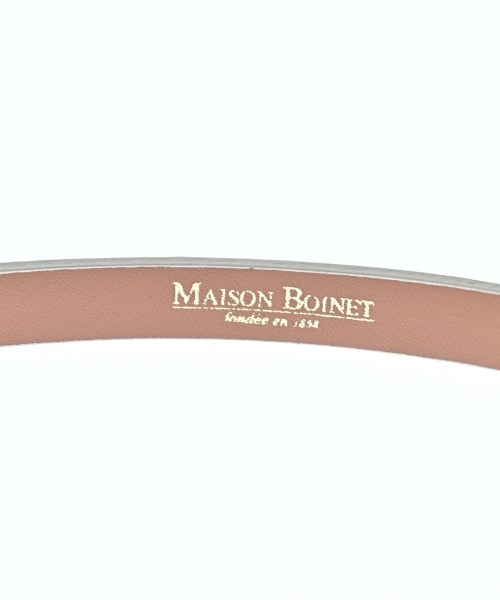 MAISON BOINET（メゾンボワネ）ベルト 白 サイズ:- レディース/2200670038268