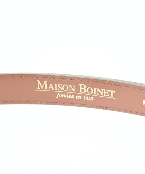 MAISON BOINET（メゾンボワネ）ベルト 白 サイズ:80cm レディース/2200662272090