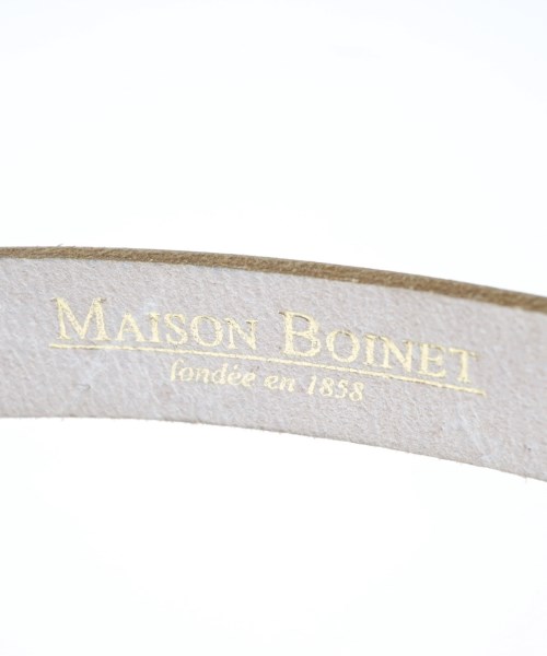 MAISON BOINET（メゾンボワネ）ベルト 白 サイズ:75/30 レディース/2200684636047