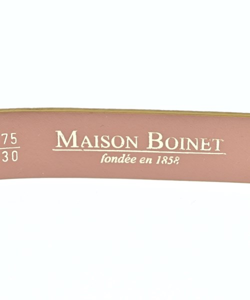 MAISON BOINET（メゾンボワネ）ベルト 黄 サイズ:- レディース/2200681388574
