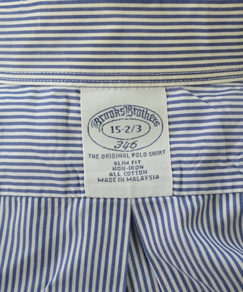 346 Brooks Brothers（サンヨンロクブルックスブラザーズ）ドレスシャツ 青 サイズ:15(S位) メンズ/2200635759016