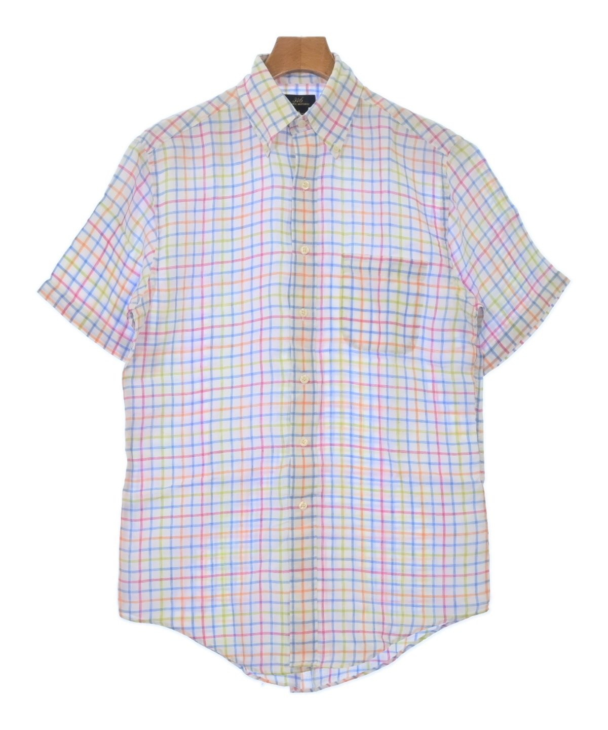 美品 Old 346 Brooks Brothers ラムレザー シャツ M Brooks Brothers 346 Men's Cream Solid Cotton Dress Shirt