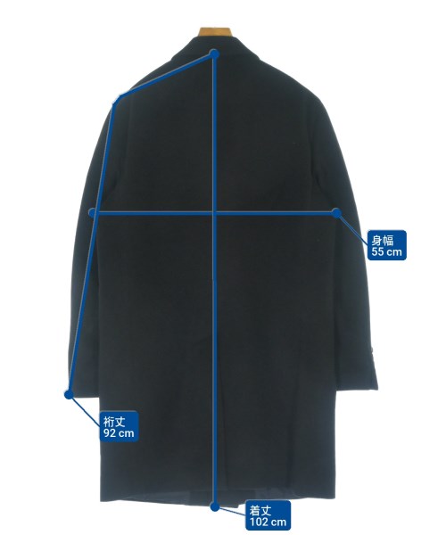 346 Brooks Brothers（サンヨンロクブルックスブラザーズ）チェスターコート 黒 サイズ:42(L位) メンズ/2200618752041