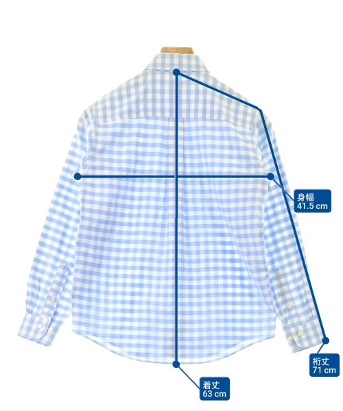 346 Brooks Brothers（サンヨンロクブルックスブラザーズ）カジュアルシャツ 青 サイズ:M メンズ/2200676291070