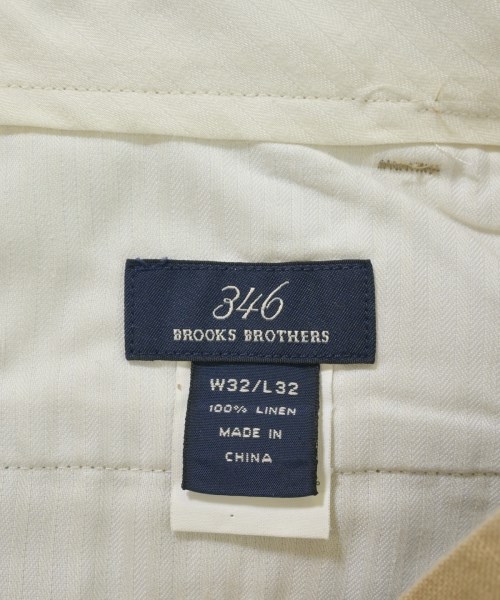 346 Brooks Brothers（サンヨンロクブルックスブラザーズ）スラックス ベージュ サイズ:32(L位) メンズ/2200704683174