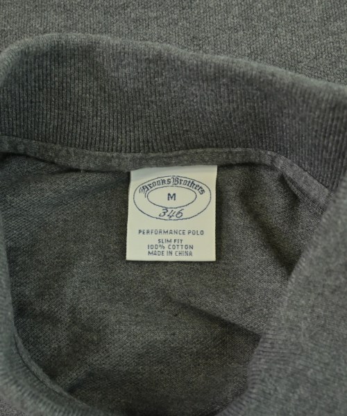 346 Brooks Brothers（サンヨンロクブルックスブラザーズ）ポロシャツ グレー サイズ:M メンズ/2200728203082