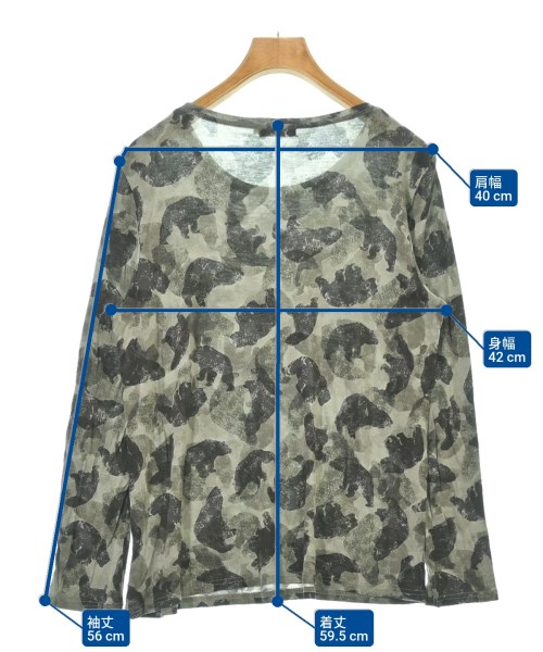 EVEX by KRIZIA（エヴェックスバイクリッツア）Tシャツ・カットソー カーキ サイズ:42(M位) レディース/2200619154097