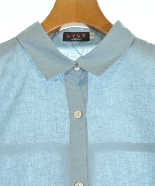 EVEX by KRIZIA（エヴェックスバイクリッツア）シャツワンピース 青 サイズ:40(M位) レディース/2200660671031
