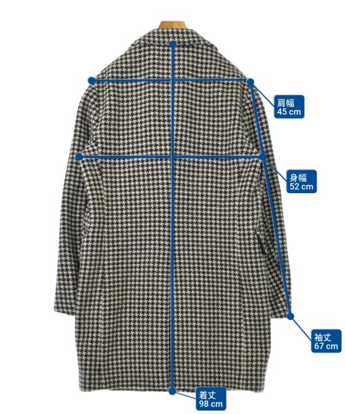 MP di Massimo Piombo（エムピーディマッシモピオンボ）チェスターコート 黒 サイズ:48(L位) メンズ/2200623149041