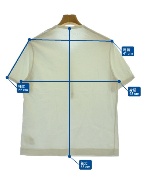 CIRCOLO 1901（チルコロ１９０１）Tシャツ・カットソー 白 サイズ:S メンズ/2200620660136