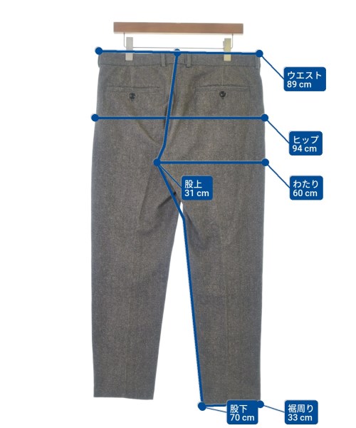 CIRCOLO 1901（チルコロ１９０１）スラックス グレー サイズ:50(XL位) メンズ/2200667500051