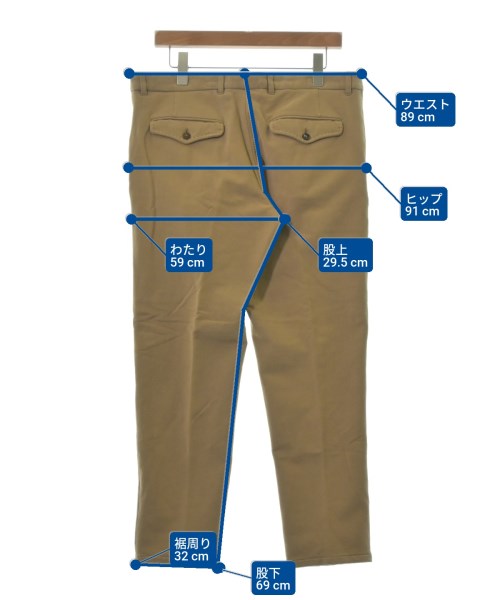 CIRCOLO 1901（チルコロ１９０１）スラックス ベージュ サイズ:50(XL位) メンズ/2200656812141