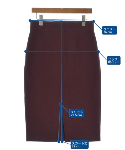 CIRCOLO 1901（チルコロ１９０１）ロング・マキシ丈スカート 赤 サイズ:42(M位) レディース/2200651234092