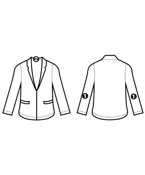 CIRCOLO 1901（チルコロ１９０１）カジュアルジャケット 黒 サイズ:48(L位) メンズ/2200665248023