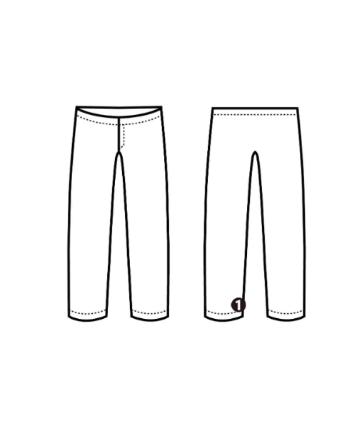 CIRCOLO 1901（チルコロ１９０１）スラックス グレー サイズ:56(XXL位) メンズ/2200667884120