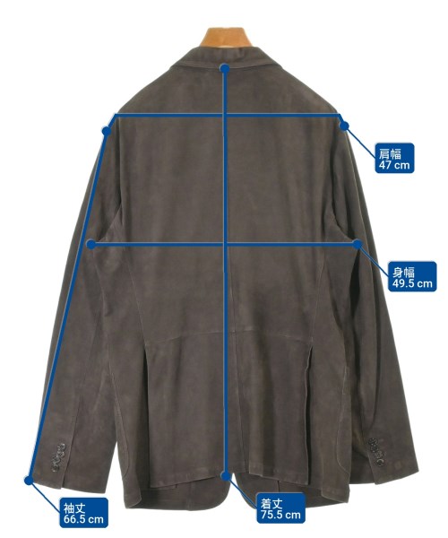 Cifonelli（チフォネッリ）カジュアルジャケット 茶 サイズ:54(XXL位) メンズ/2200657047016