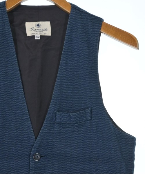 Giannetto（ジャンネット）カジュアルシャツ 紺 サイズ:42(XS位) メンズ/2200636550070