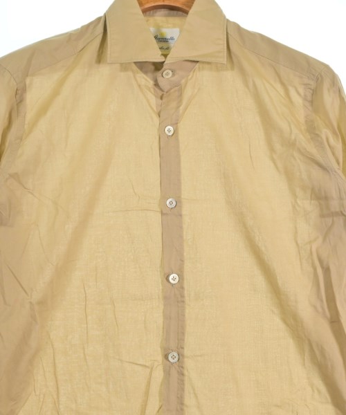 Giannetto（ジャンネット）カジュアルシャツ ベージュ サイズ:M メンズ/2200628244079