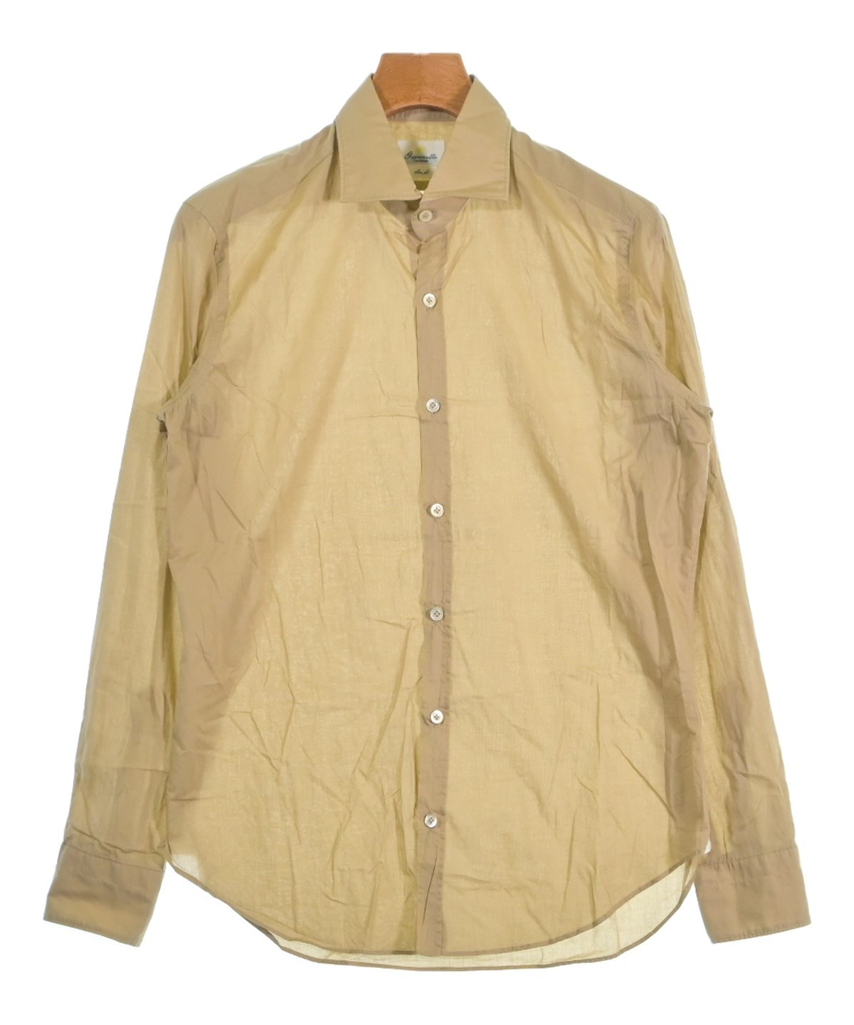 Giannetto（ジャンネット）カジュアルシャツ ベージュ サイズ:M メンズ