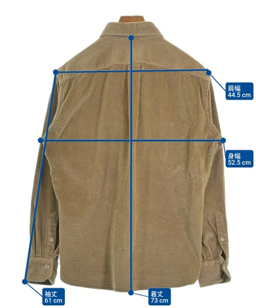 Giannetto（ジャンネット）カジュアルシャツ 茶 サイズ:M メンズ/2200624287018