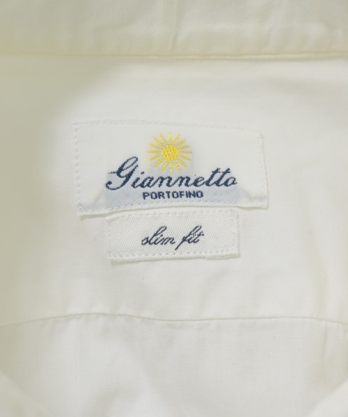 Giannetto（ジャンネット）ドレスシャツ 白 サイズ:S メンズ/2200628125156