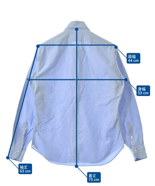 Giannetto（ジャンネット）カジュアルシャツ 青 サイズ:40(L位) メンズ/2200616428016