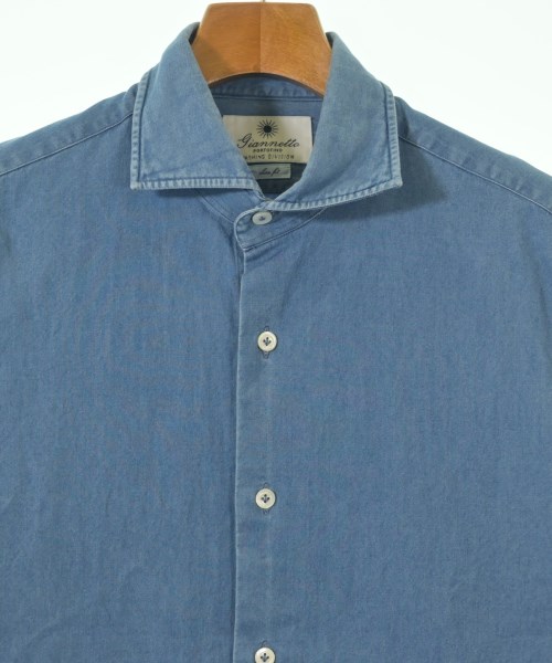 Giannetto（ジャンネット）カジュアルシャツ 青 サイズ:40(L位) メンズ/2200614701142