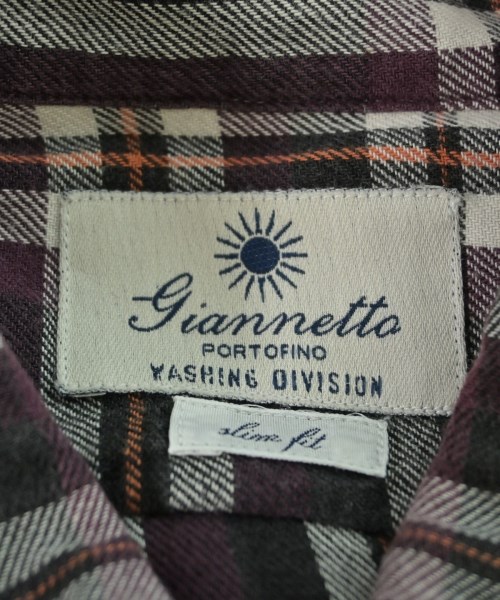 Giannetto（ジャンネット）カジュアルシャツ 黒 サイズ:L メンズ/2200676154030
