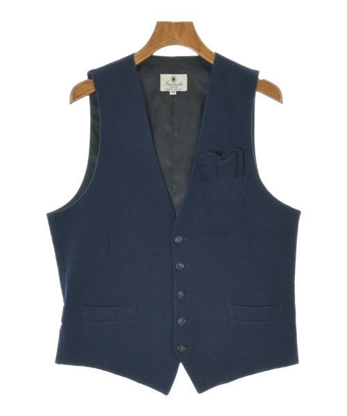 Giannetto(ジャンネット)カジュアルシャツ 紺 サイズ:46(M位)/2200670302017