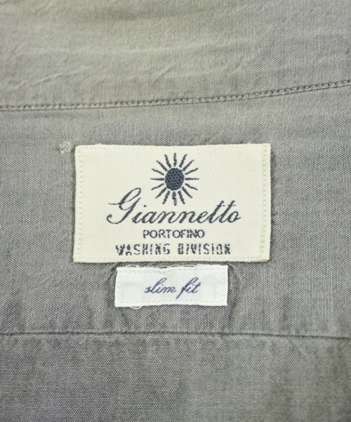 Giannetto（ジャンネット）カジュアルシャツ グレー サイズ:M メンズ/2200674877047