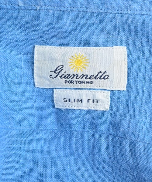 Giannetto（ジャンネット）ドレスシャツ 青 サイズ:S メンズ/2200659301031