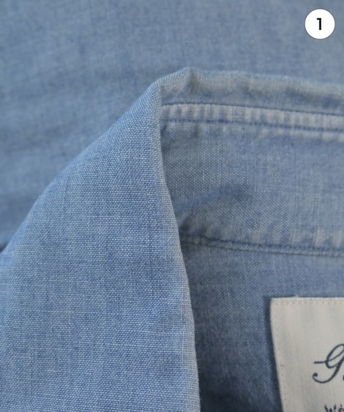 Giannetto（ジャンネット）カジュアルシャツ 青 サイズ:S メンズ/2200645515046