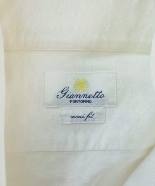 Giannetto（ジャンネット）ドレスシャツ 白 サイズ:S メンズ/2200645515053