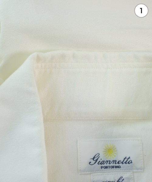 Giannetto（ジャンネット）ドレスシャツ 白 サイズ:S メンズ/2200645515053