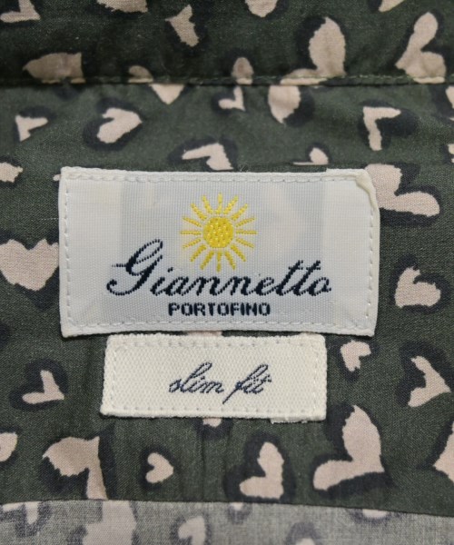 Giannetto（ジャンネット）カジュアルシャツ カーキ サイズ:40(L位) メンズ/2200651469128