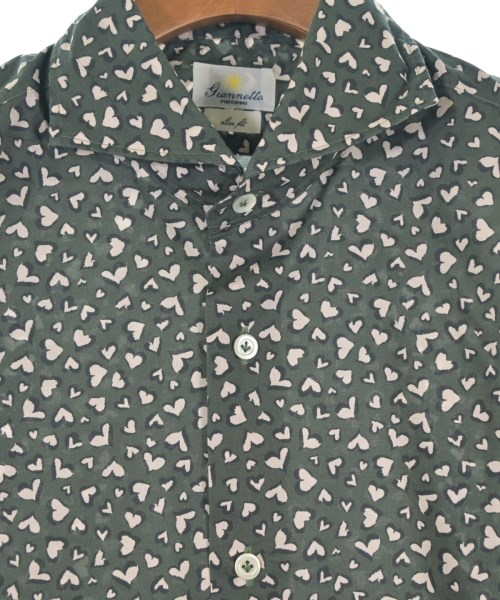 Giannetto（ジャンネット）カジュアルシャツ カーキ サイズ:40(L位) メンズ/2200651469128