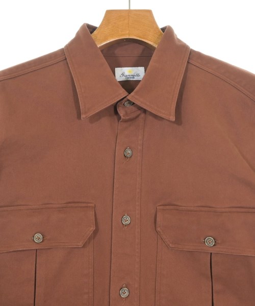 Giannetto（ジャンネット）カジュアルシャツ 茶 サイズ:L メンズ/2200653448022