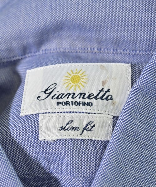 Giannetto（ジャンネット）ドレスシャツ 青 サイズ:S メンズ/2200666238030