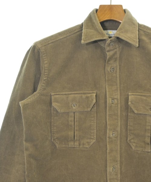 Giannetto（ジャンネット）カジュアルシャツ 茶 サイズ:S メンズ/2200670549016