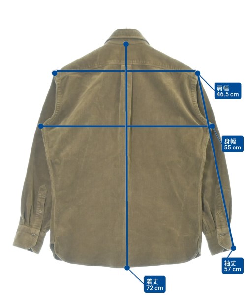 Giannetto（ジャンネット）カジュアルシャツ 茶 サイズ:S メンズ/2200670549016