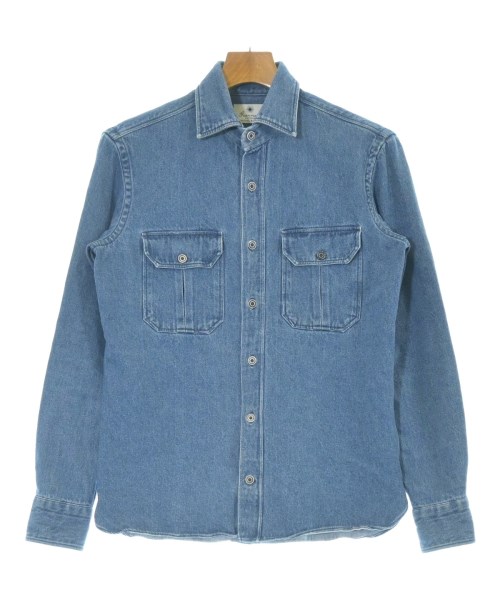 Giannetto(ジャンネット)カジュアルシャツ 青 サイズ:S/2200670549023