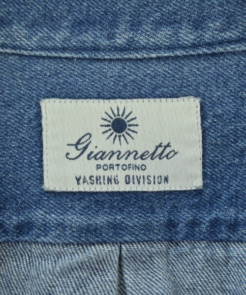 Giannetto（ジャンネット）カジュアルシャツ 青 サイズ:S メンズ/2200670549023